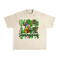Nurses Love Shenanigans St Patricks Day Urban Heavy Tee | Teevron
