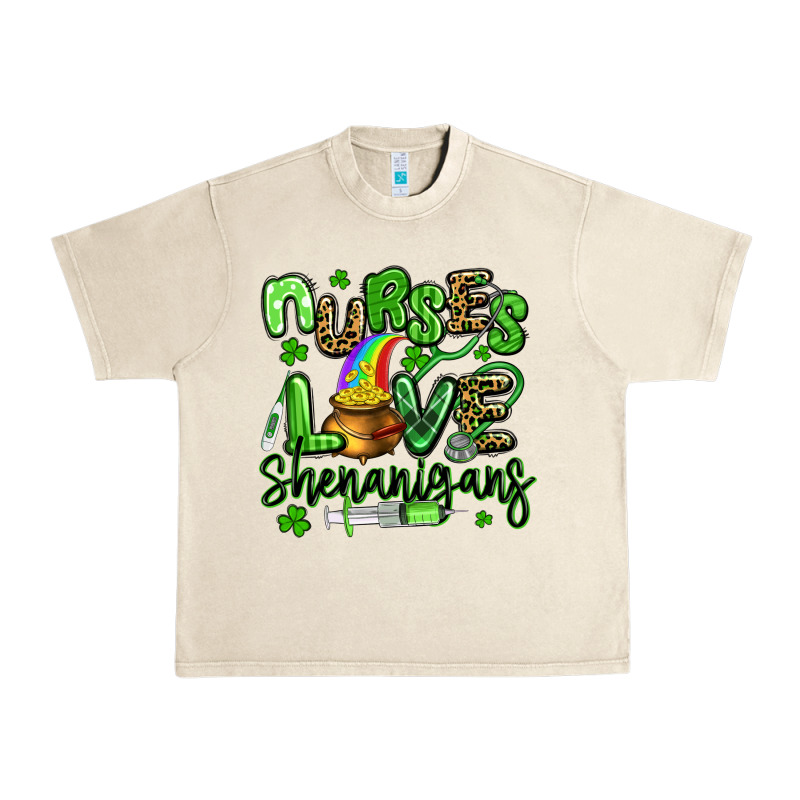 Nurses Love Shenanigans St Patricks Day Urban Heavy Tee by Artiststas | Teevron