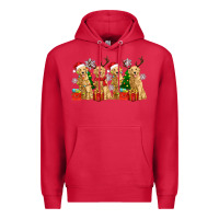 Cardinal golden dogs with christmas Premium Hoodie - Zillion Design Studio
