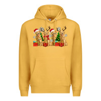 Mustard golden dogs with christmas Premium Hoodie - Zillion Design Studio