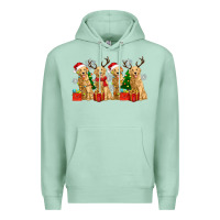Seafoam golden dogs with christmas Premium Hoodie - Zillion Design Studio