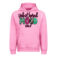 Fuchsia Pink Unbothered mood 24:7 Urban Hoodie - RanaPortraitStore
