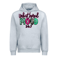 Heather Grey Unbothered mood 24:7 Urban Hoodie - RanaPortraitStore