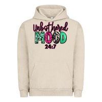 Pigment French Oak Unbothered mood 24:7 Urban Hoodie - RanaPortraitStore