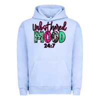Pigment Grape Ice Unbothered mood 24:7 Urban Hoodie - RanaPortraitStore