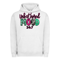 Pigment Lunar Rock Unbothered mood 24:7 Urban Hoodie - RanaPortraitStore