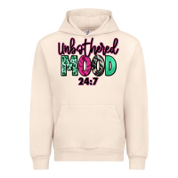 Sandshell Unbothered mood 24:7 Urban Hoodie - RanaPortraitStore