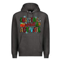 Charcoal Heather christmas spirit activite Premium Hoodie - Zillion Design Studio