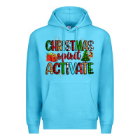 Ocean Blue christmas spirit activite Premium Hoodie - Zillion Design Studio