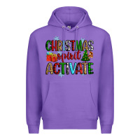 Purple christmas spirit activite Premium Hoodie - Zillion Design Studio