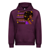 Mauve Wine They whispered to her afro woman Urban Hoodie - RanaPortraitStore