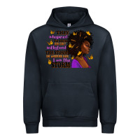 Navy They whispered to her afro woman Urban Hoodie - RanaPortraitStore