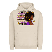 Pigment French Oak They whispered to her afro woman Urban Hoodie - RanaPortraitStore