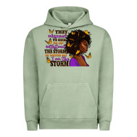 Pigment Oil Green They whispered to her afro woman Urban Hoodie - RanaPortraitStore