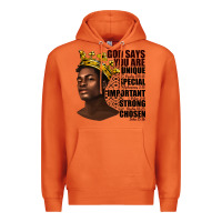 Carrot afro man god says you are Premium Hoodie - texasbilliewilder
