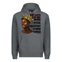 Rock afro man god says you are Premium Hoodie - texasbilliewilder