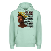 Seafoam afro man god says you are Premium Hoodie - texasbilliewilder