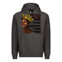 Smoke afro man god says you are Premium Hoodie - texasbilliewilder