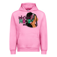 Fuchsia Pink Unbothered mood 24:7 Urban Hoodie - RanaPortraitStore