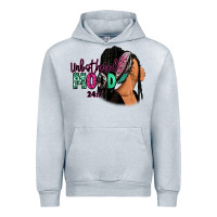 Heather Grey Unbothered mood 24:7 Urban Hoodie - RanaPortraitStore