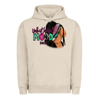 Pigment French Oak Unbothered mood 24:7 Urban Hoodie - RanaPortraitStore