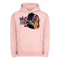 Pigment Salmon Unbothered mood 24:7 Urban Hoodie - RanaPortraitStore