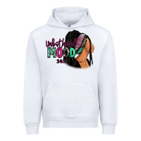 White Unbothered mood 24:7 Urban Hoodie - RanaPortraitStore