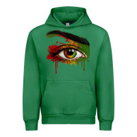 Emerald Watercolor Juneteenth eyes Urban Hoodie - RanaPortraitStore