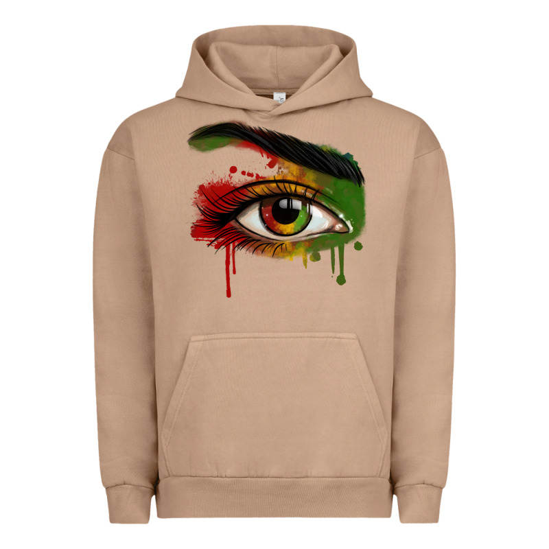 Watercolor Juneteenth Eyes Urban Hoodie by RanaPortraitStore | Teevron