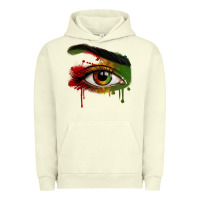 Pigment Pistachio Watercolor Juneteenth eyes Urban Hoodie - RanaPortraitStore