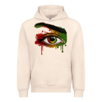 Sandshell Watercolor Juneteenth eyes Urban Hoodie - RanaPortraitStore
