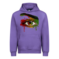 Tulip Watercolor Juneteenth eyes Urban Hoodie - RanaPortraitStore