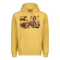 Antique Gold arizona coffee cups Premium Hoodie - texasbilliewilder