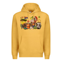Mustard arizona coffee cups Premium Hoodie - texasbilliewilder