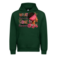 Forest Green What other think of me is none of my business afro Urban Hoodie - RanaPortraitStore