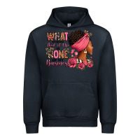 Navy What other think of me is none of my business afro Urban Hoodie - RanaPortraitStore