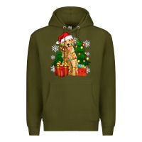 Christmas Golden Dog Premium Hoodie | Teevron