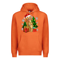Carrot christmas golden dog Premium Hoodie - Zillion Design Studio