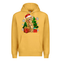 Mustard christmas golden dog Premium Hoodie - Zillion Design Studio