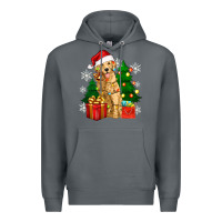 Rock christmas golden dog Premium Hoodie - Zillion Design Studio