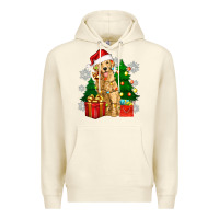 Sandshell christmas golden dog Premium Hoodie - Zillion Design Studio