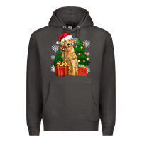 Smoke christmas golden dog Premium Hoodie - Zillion Design Studio