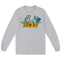 Moon Dust nail tools with sunflower Long Sleeve Tee - BarkalooDesign