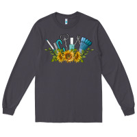 Smoke nail tools with sunflower Long Sleeve Tee - BarkalooDesign