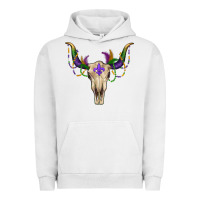Pigment Lunar Rock Mardi Gras Bull Skull Urban Hoodie - RanaPortraitStore