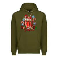 Army Green hot cocoa  season Premium Hoodie - Zillion Design Studio
