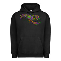 Pigment Black Mardi Gras Crawfish Urban Hoodie - RanaPortraitStore