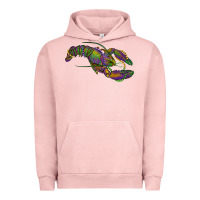 Pigment Salmon Mardi Gras Crawfish Urban Hoodie - RanaPortraitStore