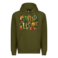 Army Green camp life Premium Hoodie - RanaPortraitStore