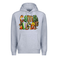 Heather Grey camp life Premium Hoodie - RanaPortraitStore